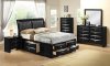 B2860 Bedroom in Black w/Optional Casegoods