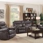 Sawyer Motion Sofa 602331 in Brown by Coaster w/Options