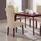 Cherry Finish Sleek Contemporary 5Pc Dinette Set