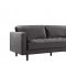 Emily Sofa 625 in Grey Velvet Fabric by Meridian w/Options