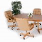 Natural Oak Casual Dinette W/Optional Bonded Leather Chairs