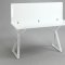 8719 Self-Storing Extension Sofa Table in White by Chintaly