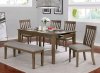 Astilbe 5Pc Dining Set CM3739T in Light Oak & Taupe w/Options