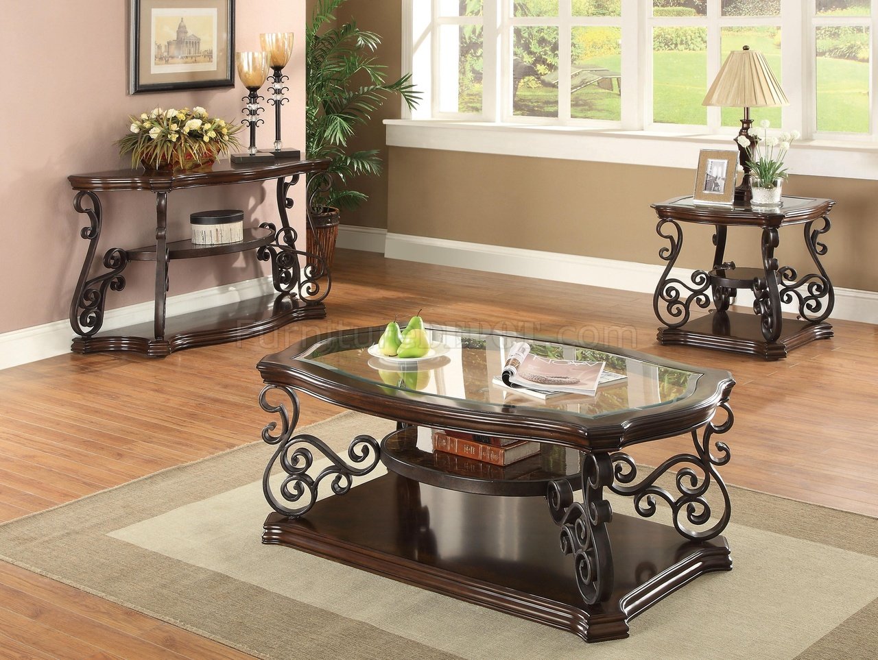 Amazon.com: Signature Design by Ashley Maysville Faux Marble Top 3-Piece Table  Set, Includes Coffee Table & 2 End Tables, Black : Home & Kitchen