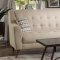 Basenji Sofa 9919BE in Beige by Homelegance w/Options