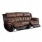 Jaylen Motion Sofa 55425 Toffee & Espresso Microfiber w/Options