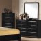 B281 Bedroom in Black w/Optional Casegoods