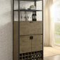 Barolo Wine Cabinet 4517 in Natural Finish by Homelegance