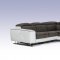 Starlight Sectional Sofa in Grey Fabric & White Leather by VIG