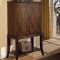 Distressed Natural Wood Dining Furniture W/Diamond Pattern & Bar