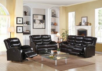 Noah Motion Sofa 50830 in Espresso Bonded Leather by Acme [AMS-50830 Noah]