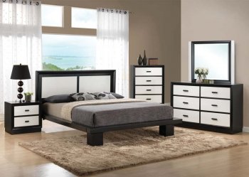 20610 Debora Bedroom in Black & White by Acme w/Options [AMBS-20610 Debora]