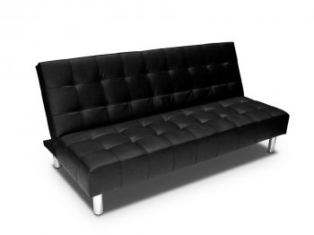 Black or Ivory Bonded Leather Sleeper Sofa [LSSB-York]