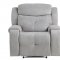 Aragon Motion Sofa & Loveseat 9519GY - Light Gray - Homelegance