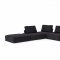 Nolden Sectional Sofa in Black Waterproof Fabric by VIG