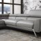 Mood Power Reclining Sectional Sofa in Grey Leather by J&M