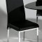 Black Modern Oval Dinette Table w/Optional Chairs