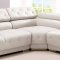 8097 Sectional Sofa in White Bonded Leather