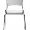 Set of 4 Black or White Modern Dining Chairs with Steel Frame