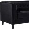 Taylor Sectional Sofa 643 in Black Velvet Fabric by Meridian