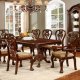 Elana CM3212 Formal Dining Table in Brown Cherry w/Options