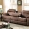 Marille 9724DBR Motion Sofa - Dark Brown - Homelegance w/Options