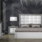 Margo Bedroom in White & Gray by ESF w/ Options