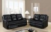 U1078 Motion Sofa Black Printed Fabric by Global Furniture USA