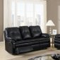 U1078 Motion Sofa Black Printed Fabric by Global Furniture USA