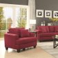 Samuel Sofa in Crimson Fabric by Coaster 505185 w/Options