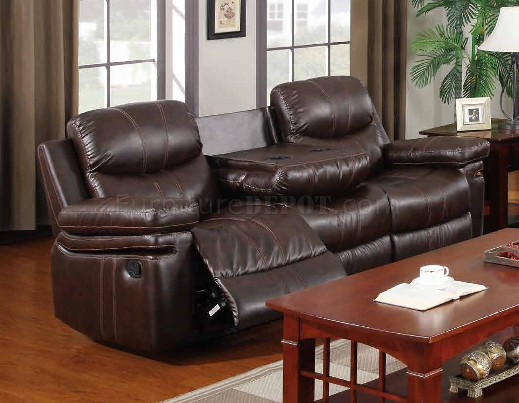 weathered brown leather sofa