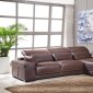 Light Brown Full Genuine Italian Leather Modern Sectional Sofa