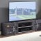 Cargo TV Stand w/2 Side Piers Set 91885 in Gunmetal by Acme