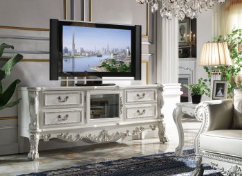 Dresden TV Stand LV01714 in Antique White by Acme [AMTV-LV01714 Dresden]