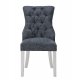 D2105DC Dining Chair Set of 4 in Granite Fabric by Global