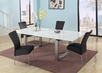 Ebony Dining Table by Chintaly w/Optional Zemora Chairs [CYDS-Ebony-Zemora]