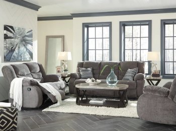 Tulen Motion Sofa & Loveseat Set 98606 in Gray Fabric by Ashley [SFAS-98606 Tulen Gray]