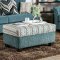 River Sofa SM4120 in Turquoise Chenille Fabric w/Options