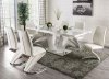 Zain Dining Table FOA3742T in High Gloss White w/Options