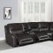 Jeremy Motion Sectional Sofa 609700 in Dark Brown by Coaster