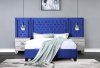 Damazy Bedroom BD00973Q in Blue Velvet by Acme w/Options