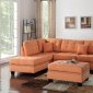 F6506 Sectional Sofa in Citrus Fabric by Boss w/ Ottoman