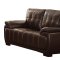 Alpena Sofa 8468 in Dark Brown by Homelegance w/Options