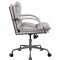 Haggar Office Chair 92537 Vintage White Top Grain Leather - Acme