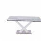 Celeste Expendable Dining Table w/Glass Top by Whiteline Imports