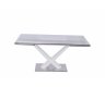 Celeste Expendable Dining Table w/Glass Top by Whiteline Imports