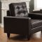 Nate 2Pc Sofa & Loveseat Set 50260 in Espresso Leather-Gel