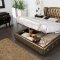 Elizabeth 662 Bedroom Bronze Tone Storage Bed w/Options by ESF