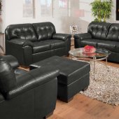 50640 Shi Sofa in Onyx Bonded Leather Match by Acme w/Options