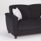 Aspen Talin Black Sofa Bed in Fabric by Sunset w/Options